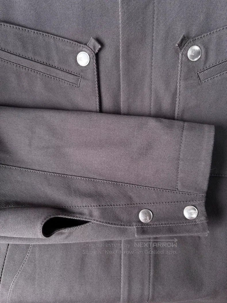 Kiko Kostadinov Kiko Kostadinov Gray stand collar embroidery logo work jac Size US M / EU 48-50 / 2 - 6 Thumbnail