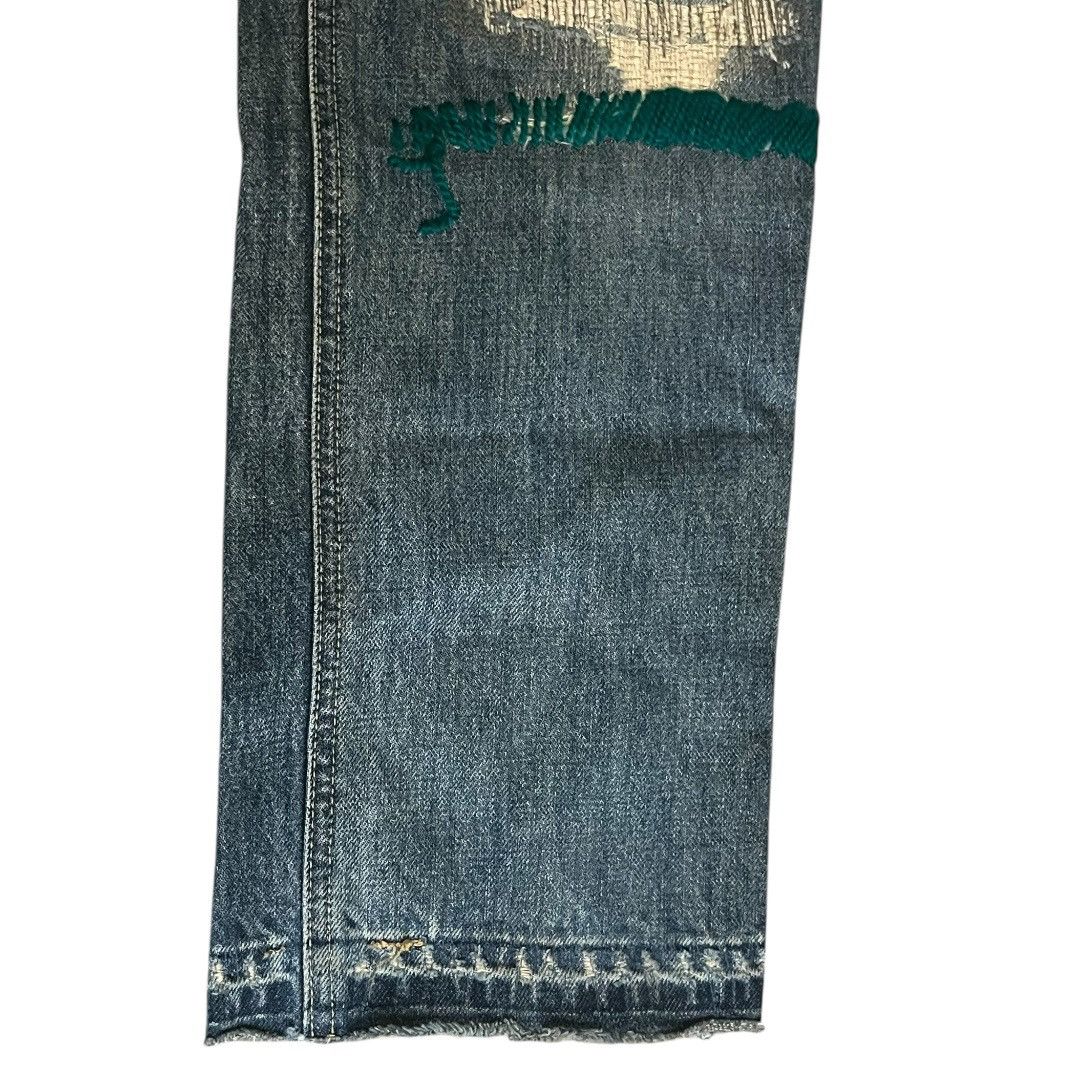 Japanese Brand × Jun Takahashi × Undercover Undercover 68 Green Yarn Denim Size 4 ZOZOTOWN Size US 32 / EU 48 - 8 Thumbnail