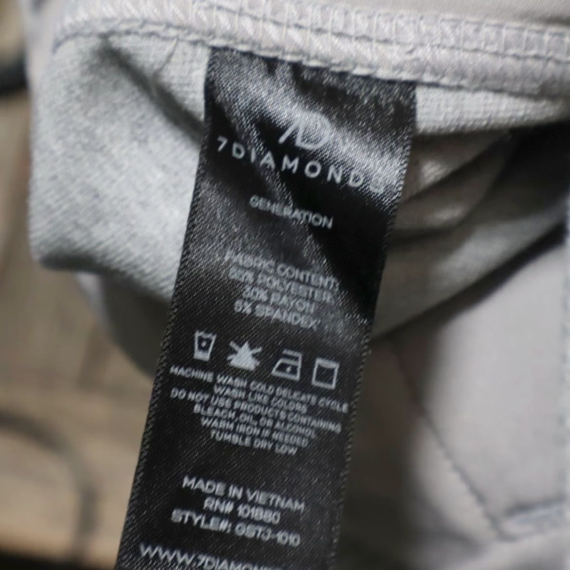 Vintage 7 Diamonds Jogger Pants Men's 2XL Gray Stretch Generation Soft Brushed Knit Size US 39 - 7 Thumbnail