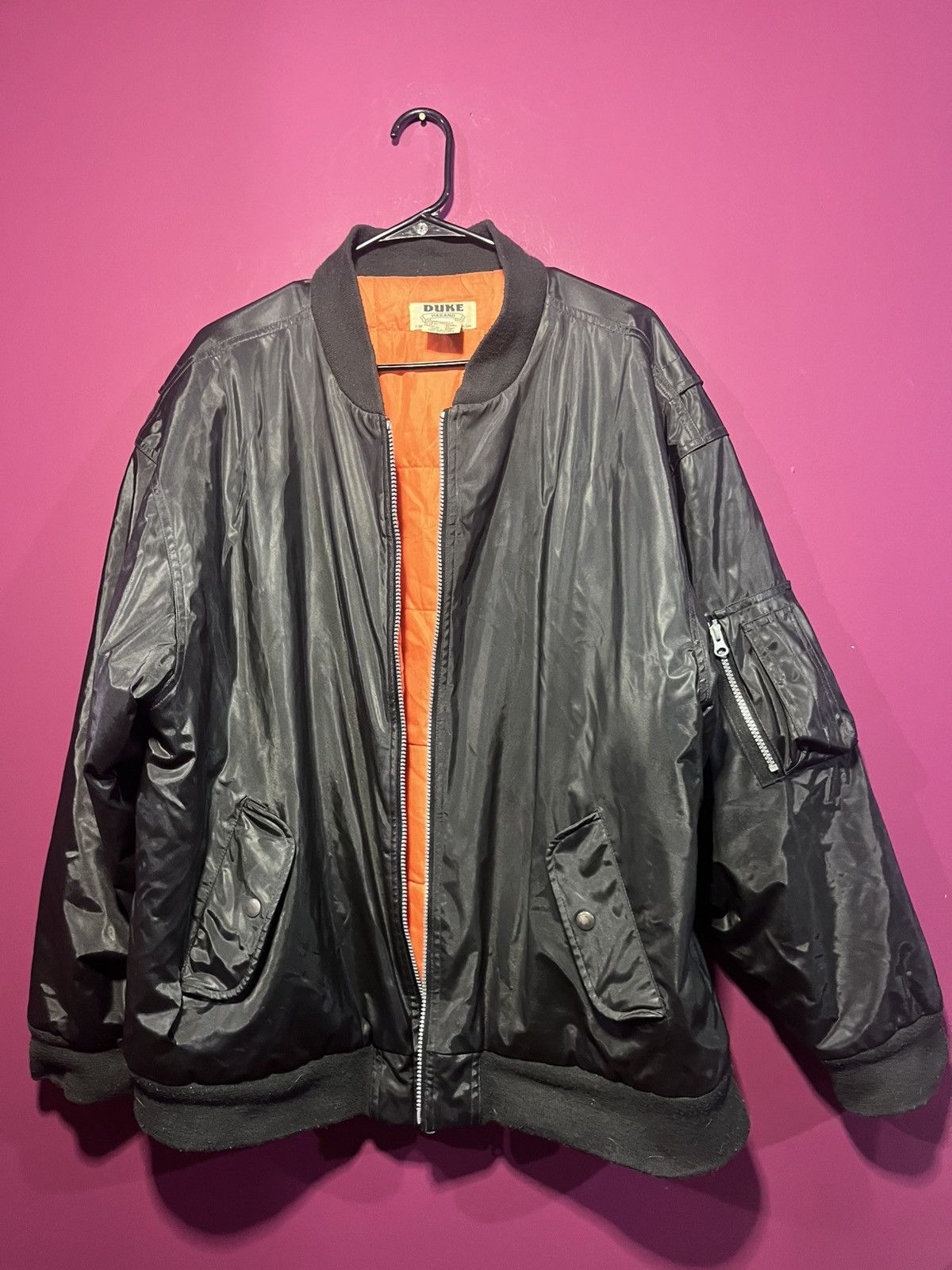 Vintage Black heavy bomber Size US XL / EU 56 / 4 - 7 Thumbnail