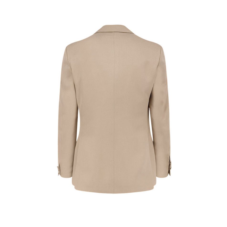 Lardini LARDINI Beige Single-breasted viscose and silk blazer Jacket Size US XXL / EU 58 / 5 - 2 Thumbnail