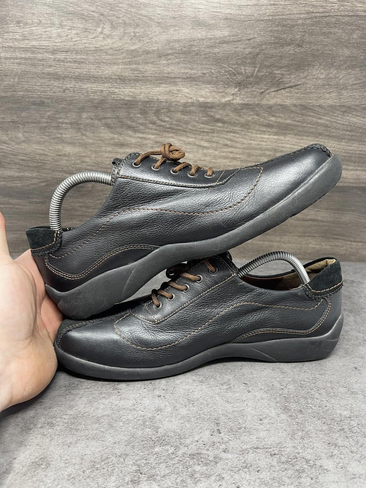 Other Theresia M Shoes Womens Size 6.5 Black Leather Size US 6.5 / IT 36.5 - 7 Thumbnail