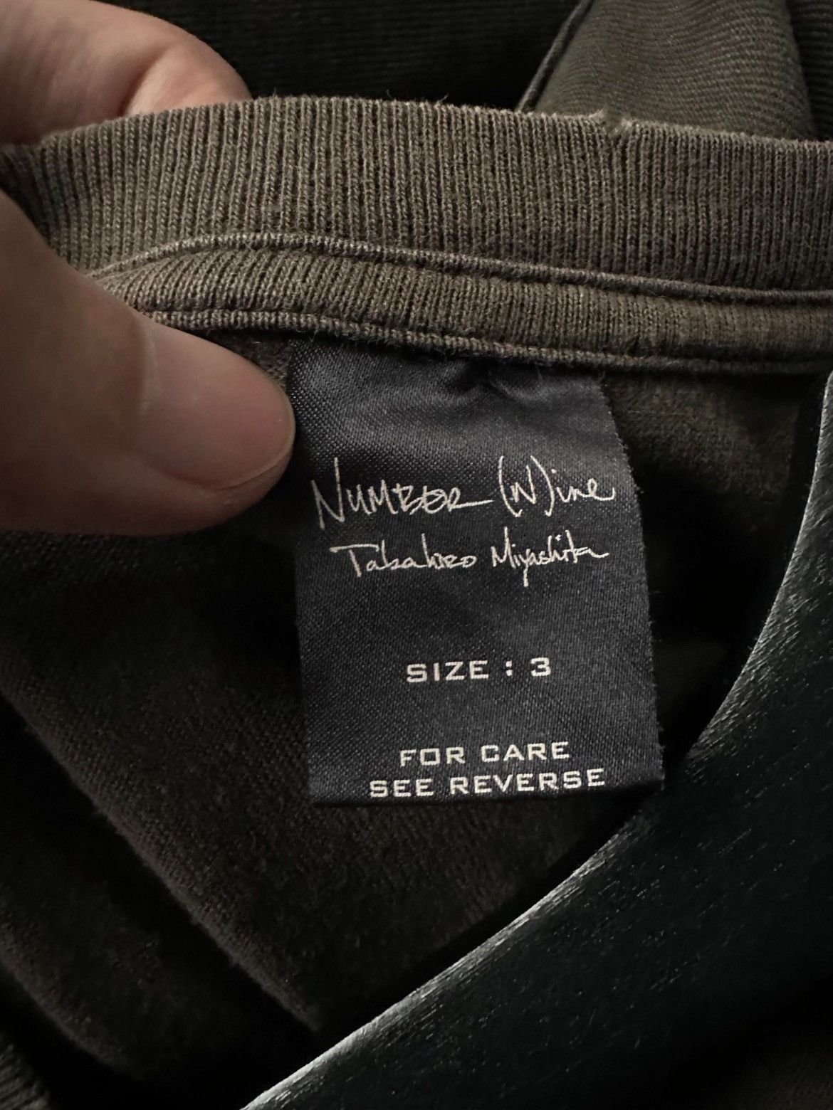 Number (N)ine Sz 3 Number Nine 04AW Distressed Slogan Tee-2505 Size US L / EU 52-54 / 3 - 4 Thumbnail