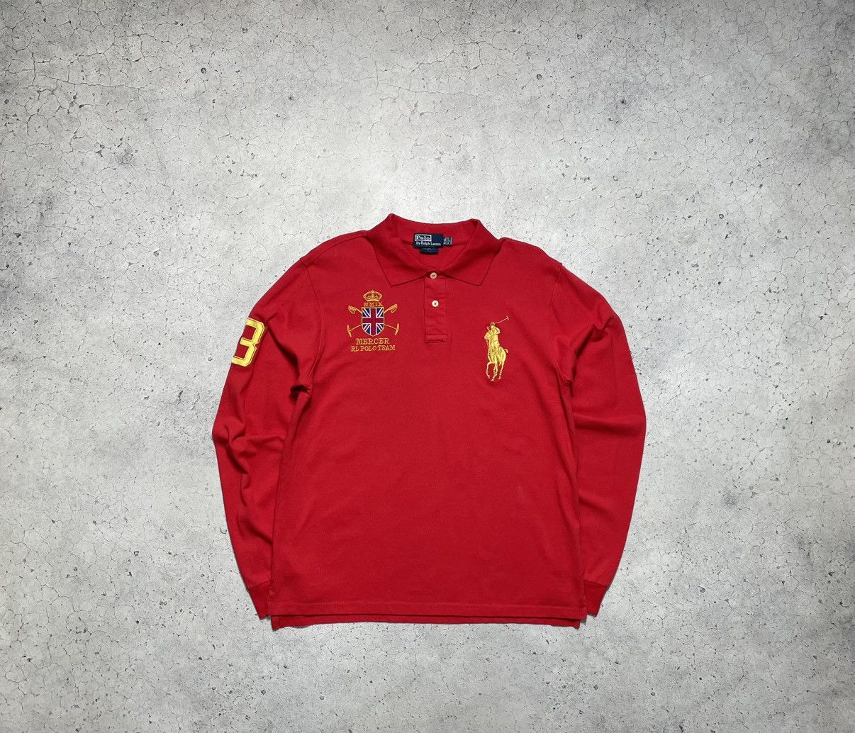 Polo Ralph Lauren Polo Ralph Lauren Mercer #3 Rugby Sweatshirt Big Pony Y2K Size US M / EU 48-50 / 2 - 1 Thumbnail