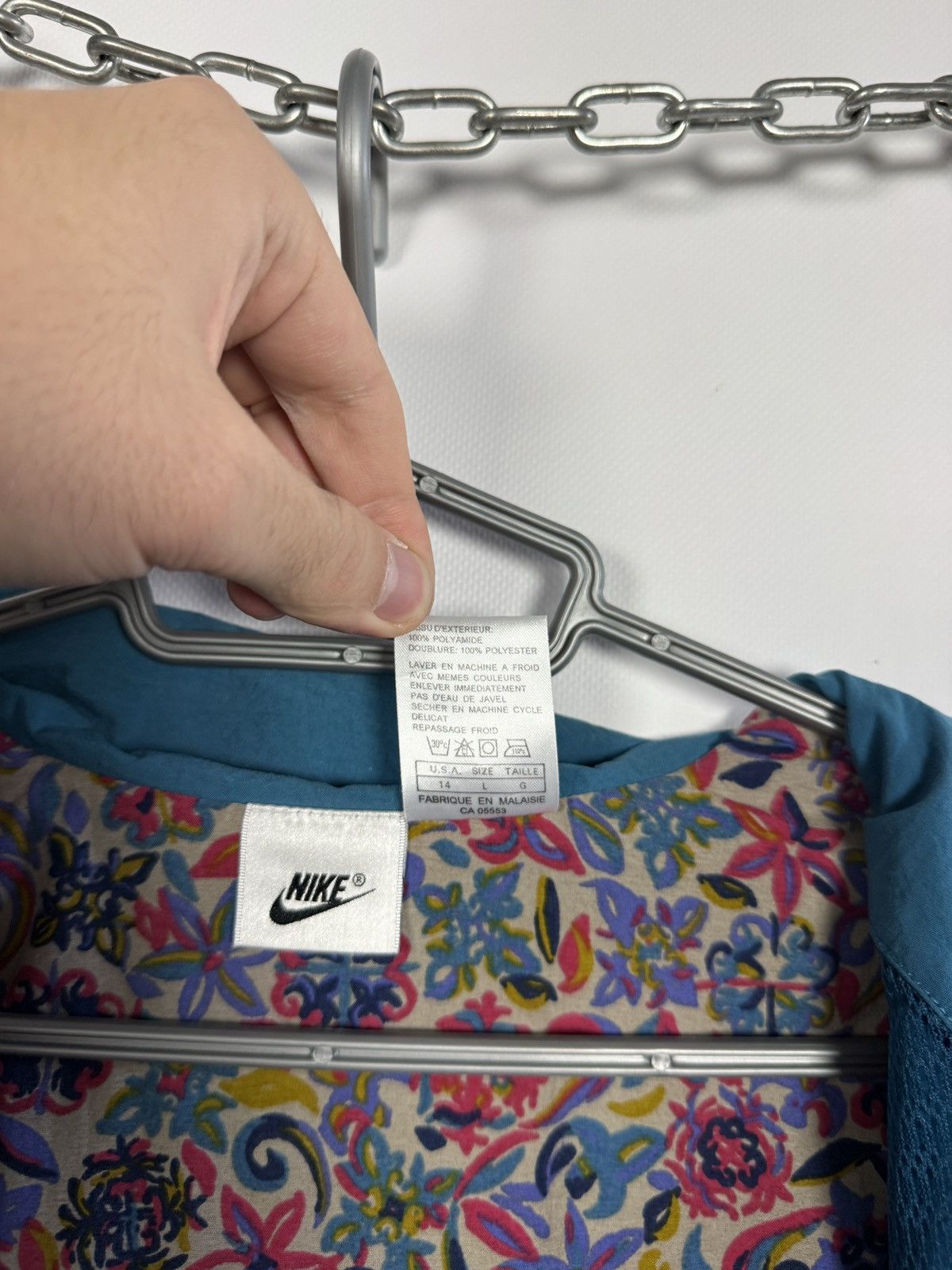 Nike Vintage 90s Nike Nylon Jacket Lightweight Parka Retro Size L Size L / US 10 / IT 46 - 9 Thumbnail