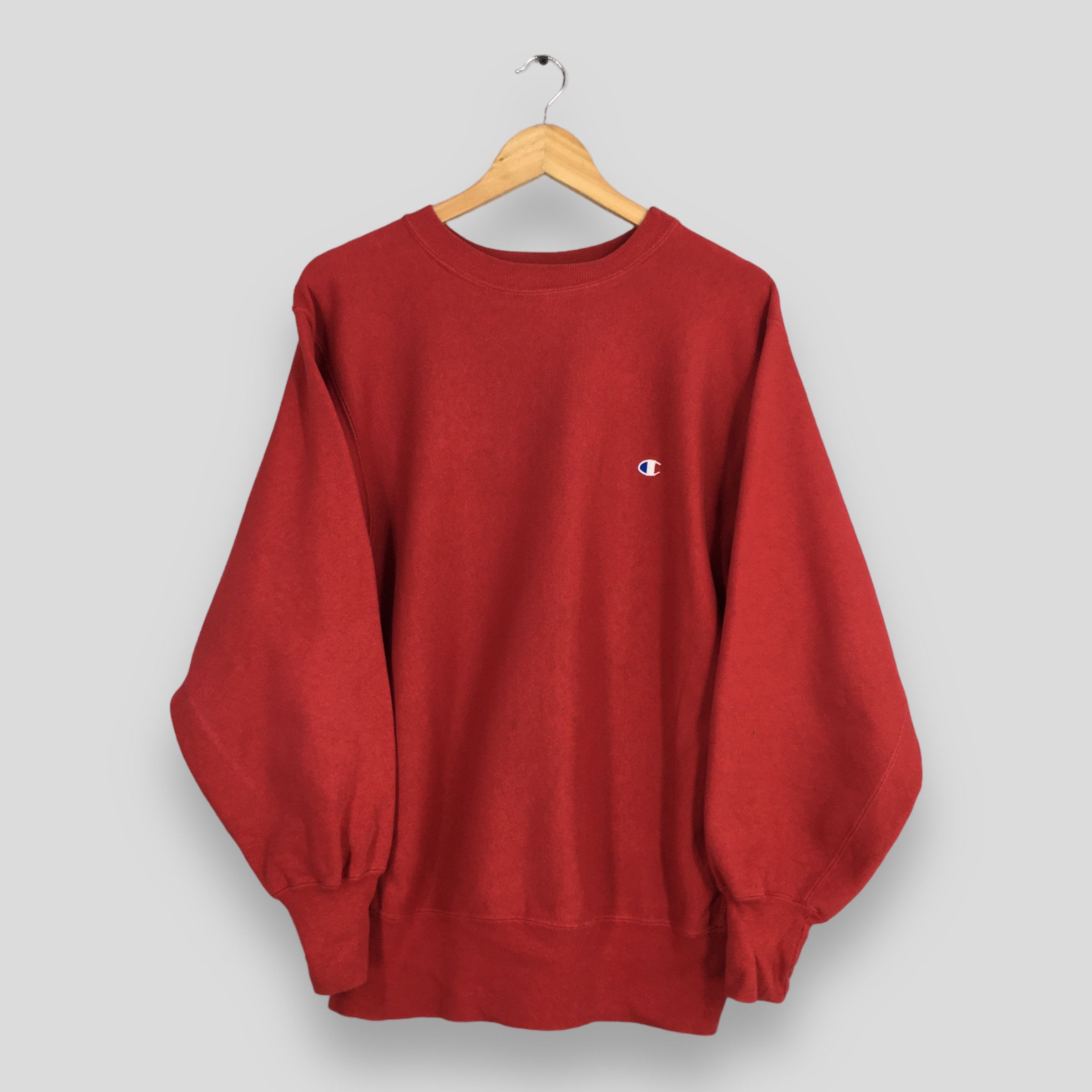 Champion × Vintage Vintage Champion Reverse Weave Red Sweatshirt Large Size US L / EU 52-54 / 3 - 1 Thumbnail