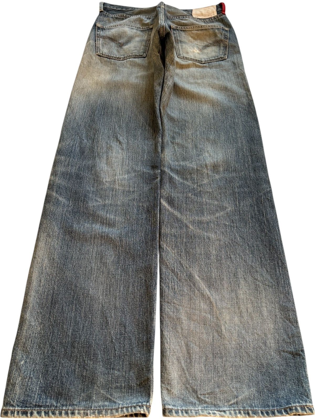 LVC × Levi's × Levi's Vintage Clothing Vintage 90s Levis 510 Mud Wash Distressed Rip Baggy Jeans Size US 30 / EU 46 - 2 Thumbnail