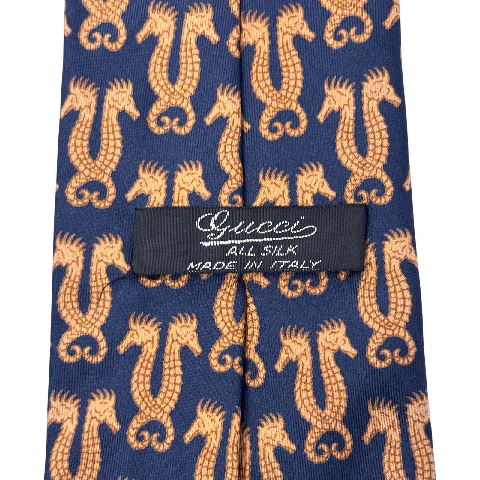 Gucci Gucci Seahorse Pattern Tie Size ONE SIZE - 5 Thumbnail