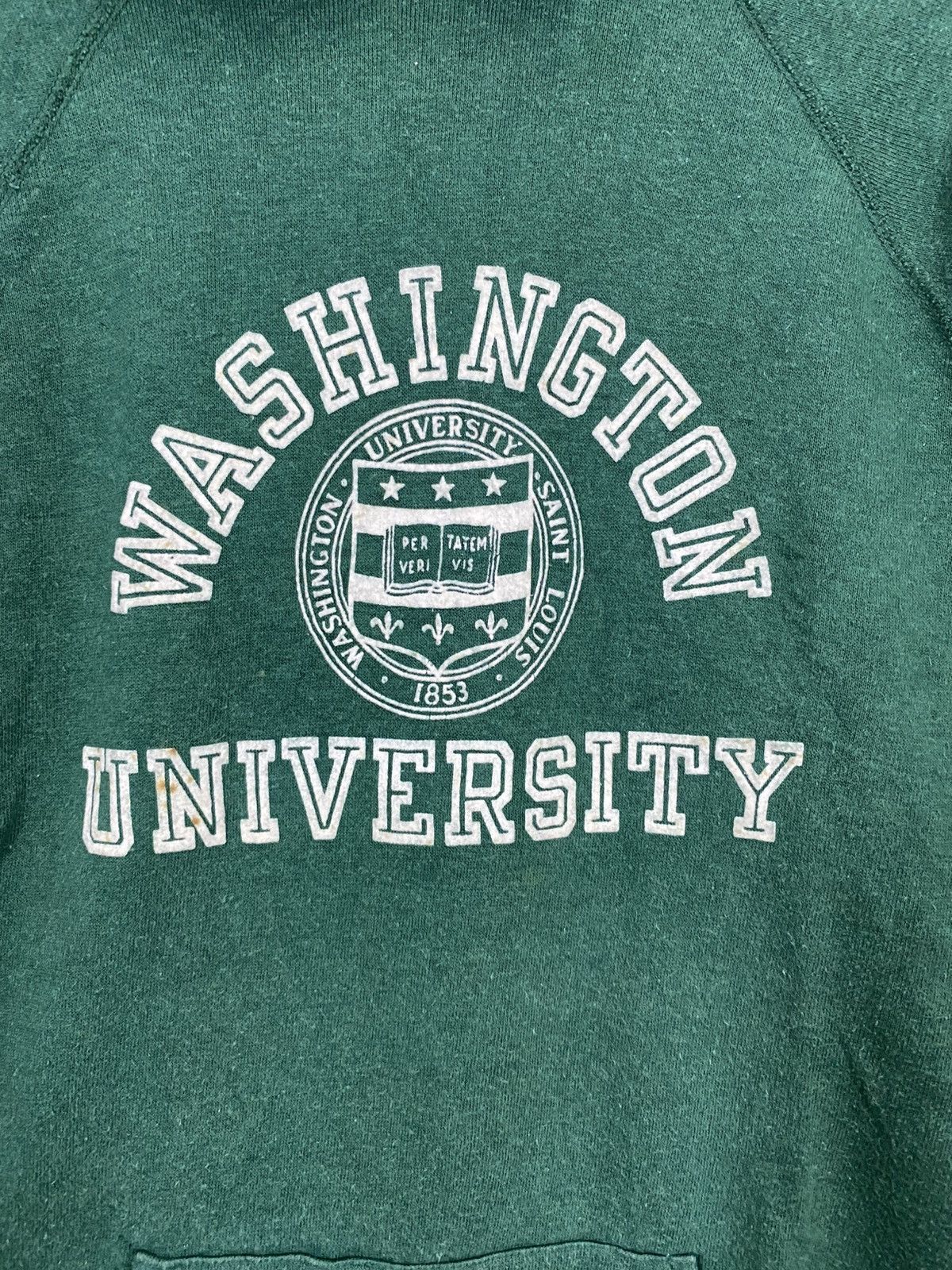 Champion 💥GRAILS💥VTG 80s CHAMPION WASHINGTON UNIVERSITY HOODIE Size US L / EU 52-54 / 3 - 8 Thumbnail