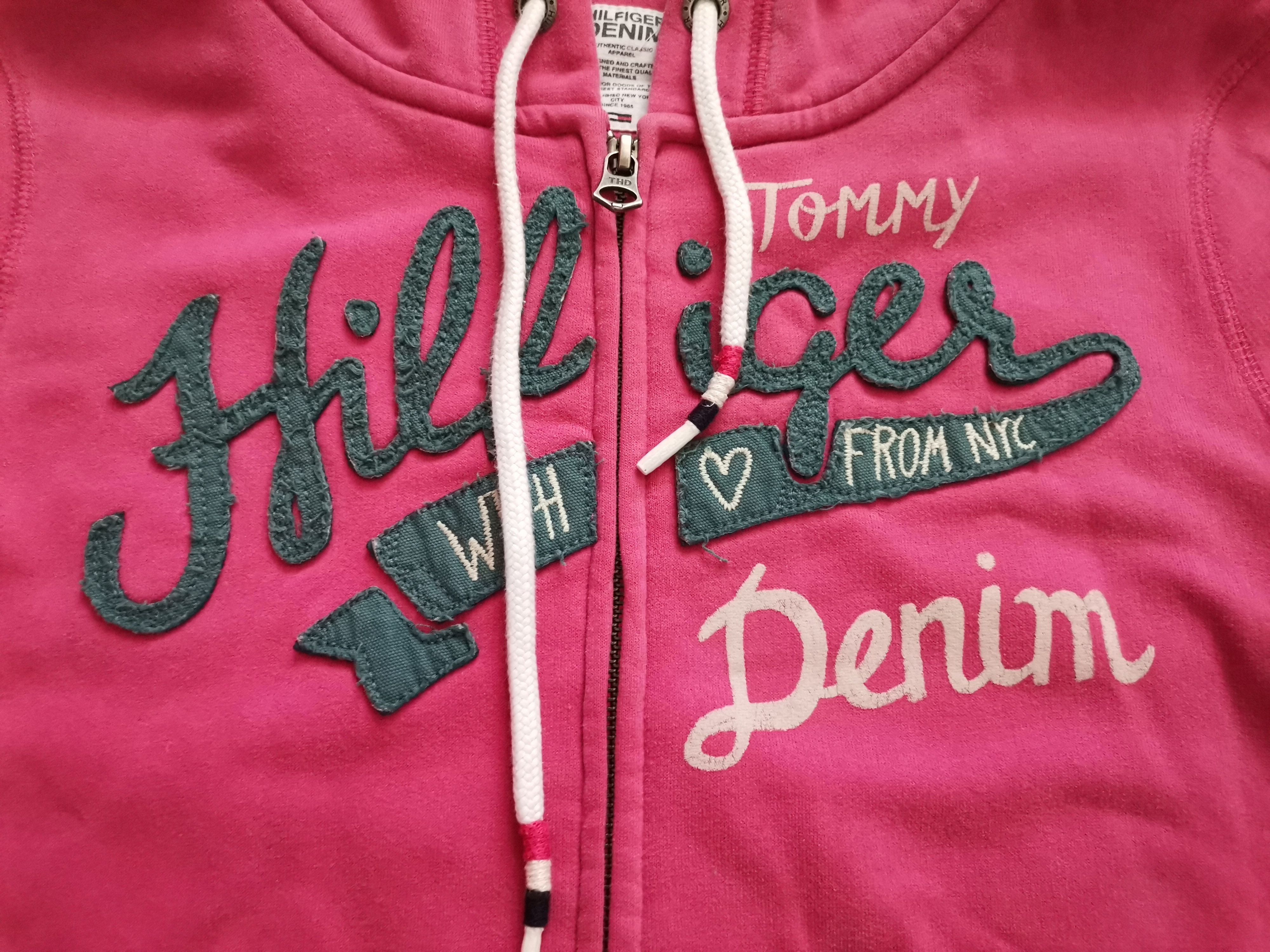 Tommy Hilfiger Hilfiger Denim Women's Zip Up Hoodie Size XL / US 12-14 / IT 48-50 - 2 Thumbnail