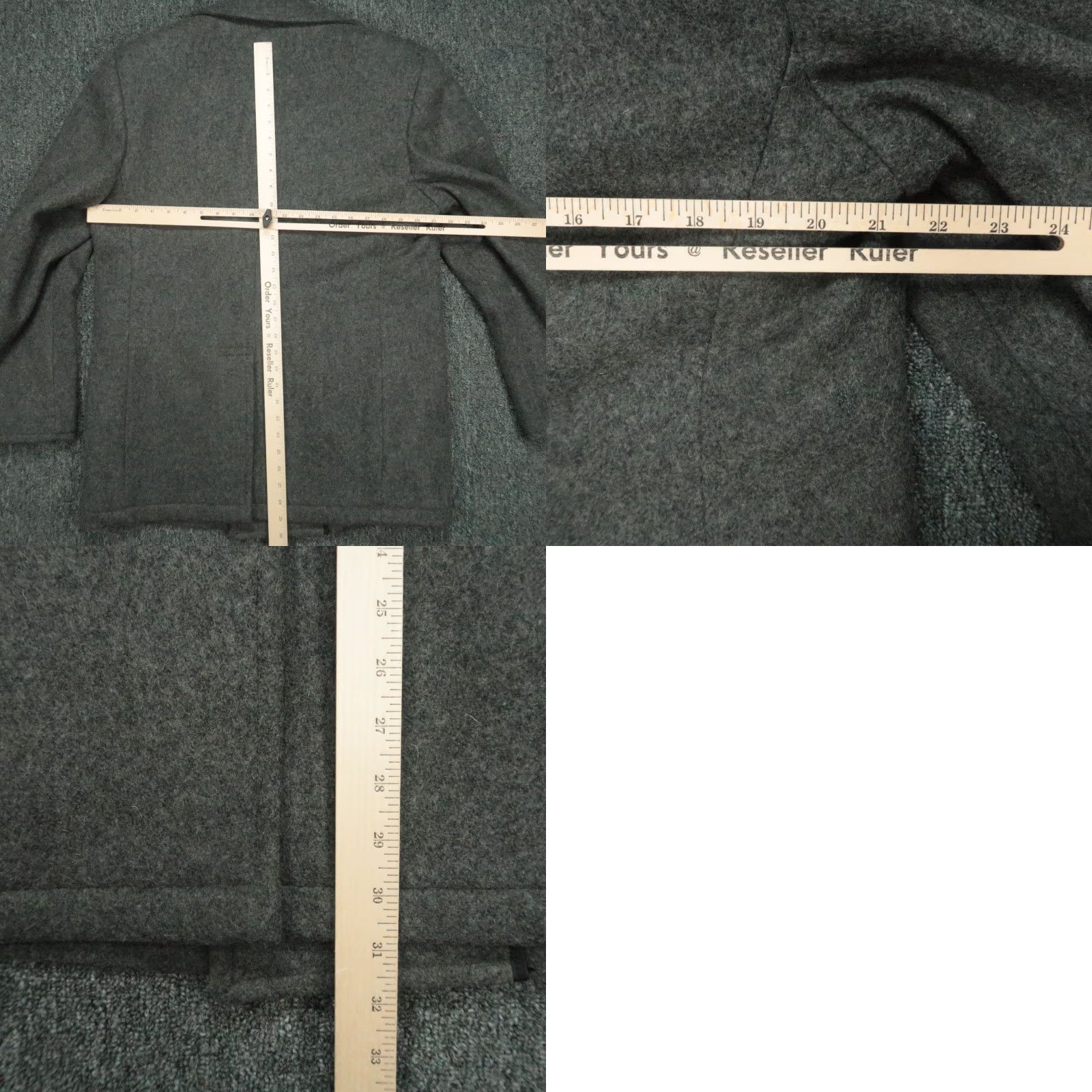 Vintage L.L. Bean Jacket Mens Small Gray Wool Sterlingwear Anchor Collection Overcoat Pockets Lined Mid-Length Button Front Size US S / EU 44-46 / 1 - 8 Thumbnail