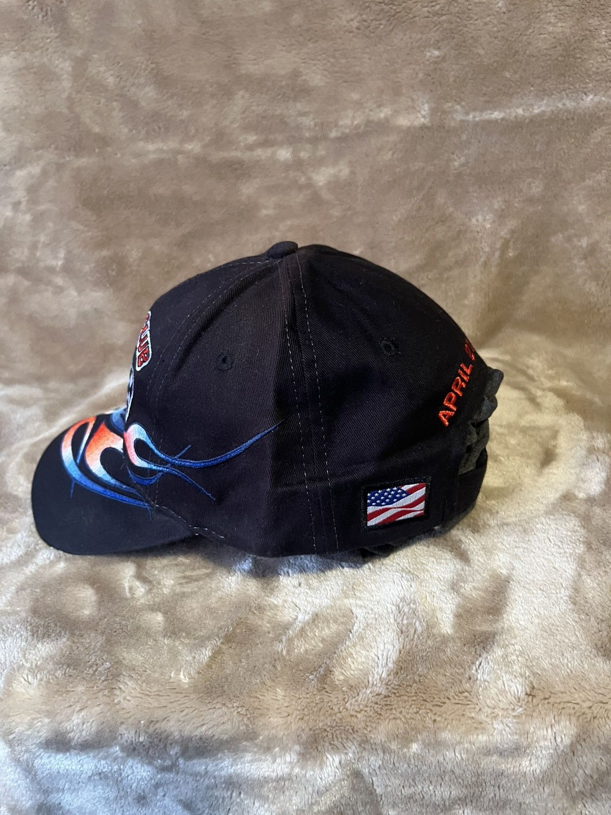 NASCAR Vintage 2003 NASCAR Auto Club 500 Flame embroidered Dad Cap Size ONE SIZE - 4 Thumbnail