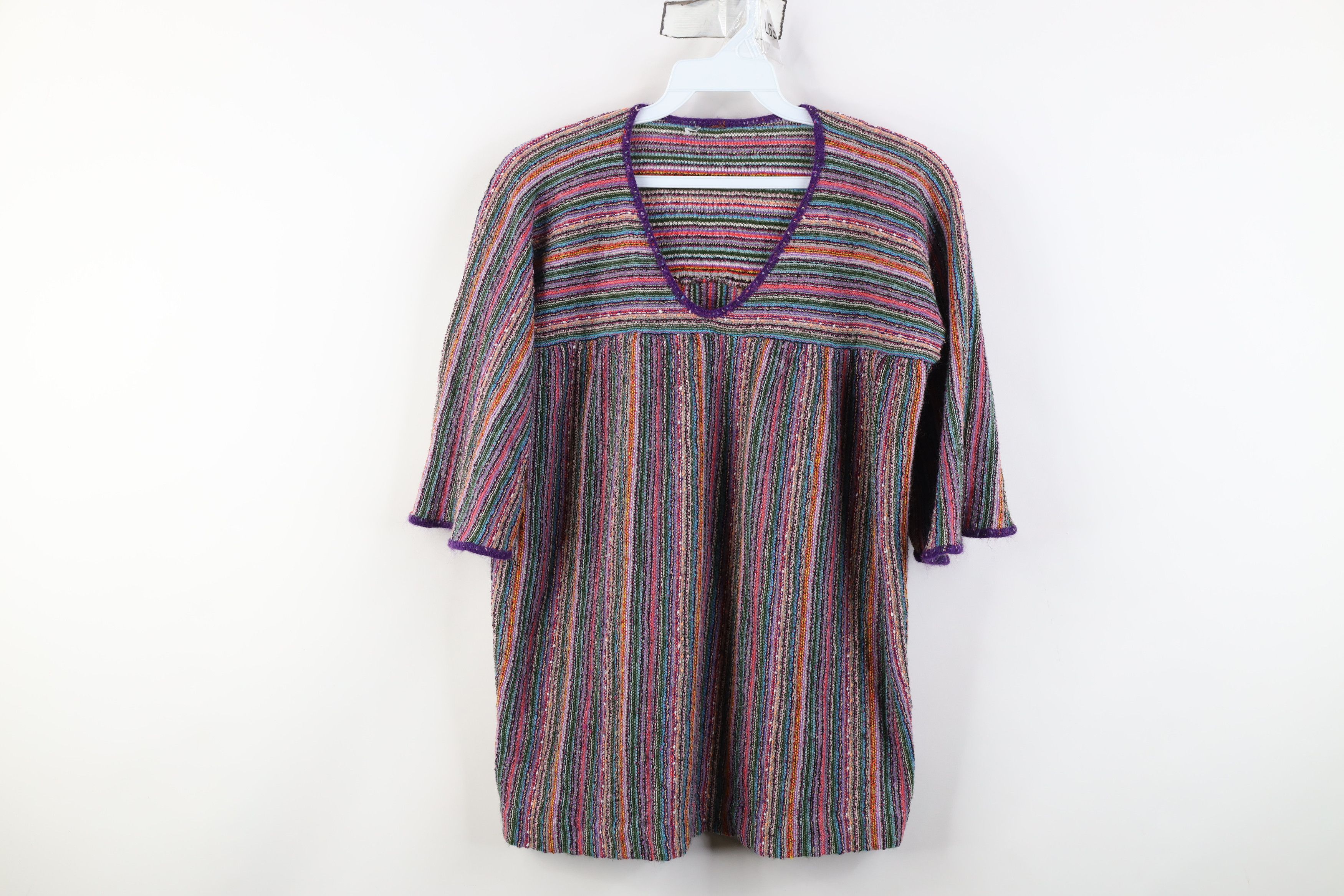 Vintage Vintage 70s Babydoll Boho Chic Knit Flared Sleeve T-Shirt Size M / US 6-8 / IT 42-44 - 1 Thumbnail