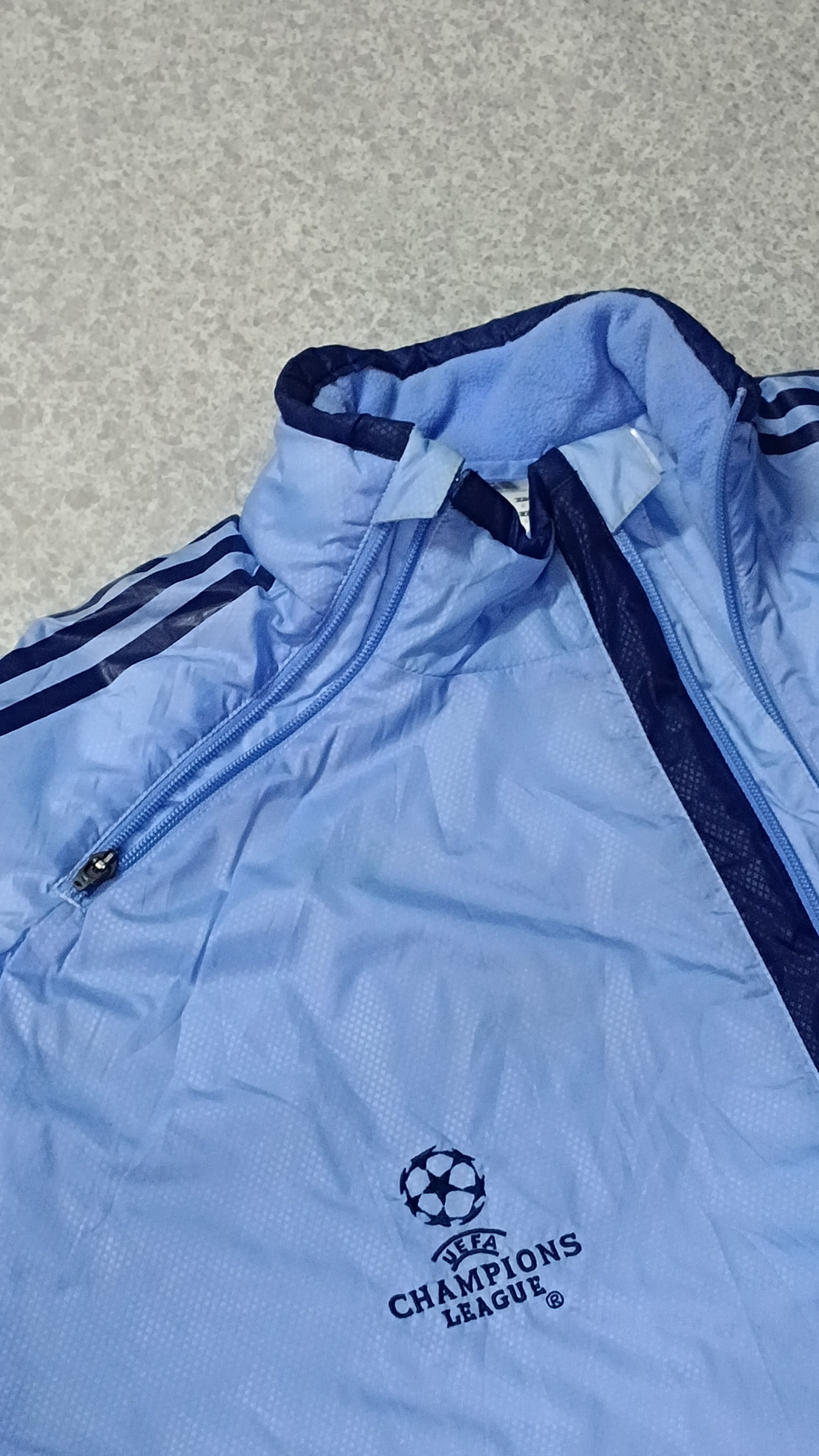 Adidas × Vintage Vtg Adidas Real Madrid UEFA Champions League Zipper Jacket Size US M / EU 48-50 / 2 - 4 Thumbnail
