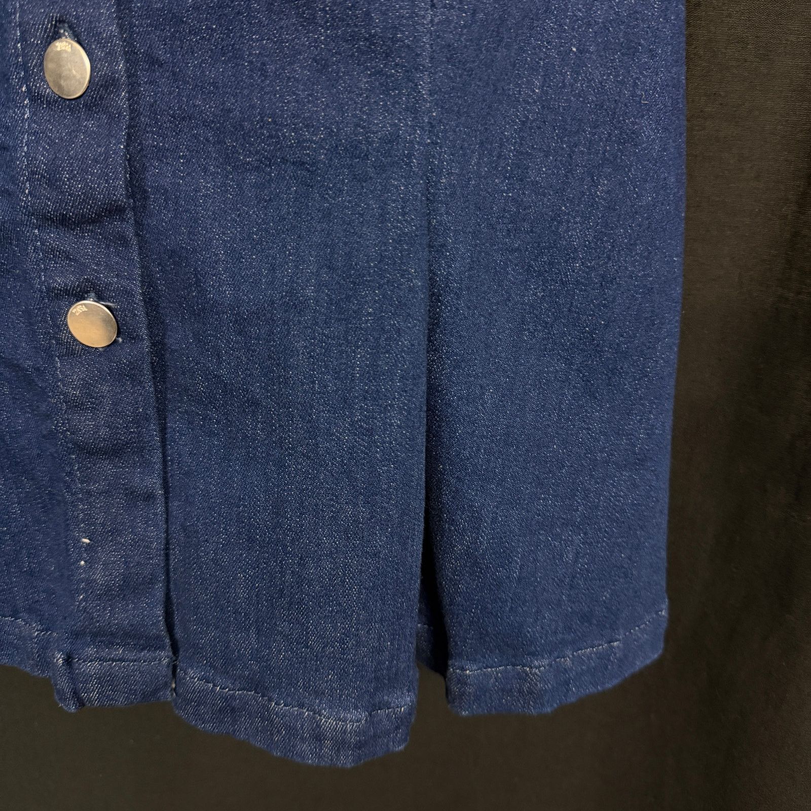 Zara Zara Denim Button Front Mini Dress Stretch Boho Western Sz M Size M / US 6-8 / IT 42-44 - 5 Thumbnail