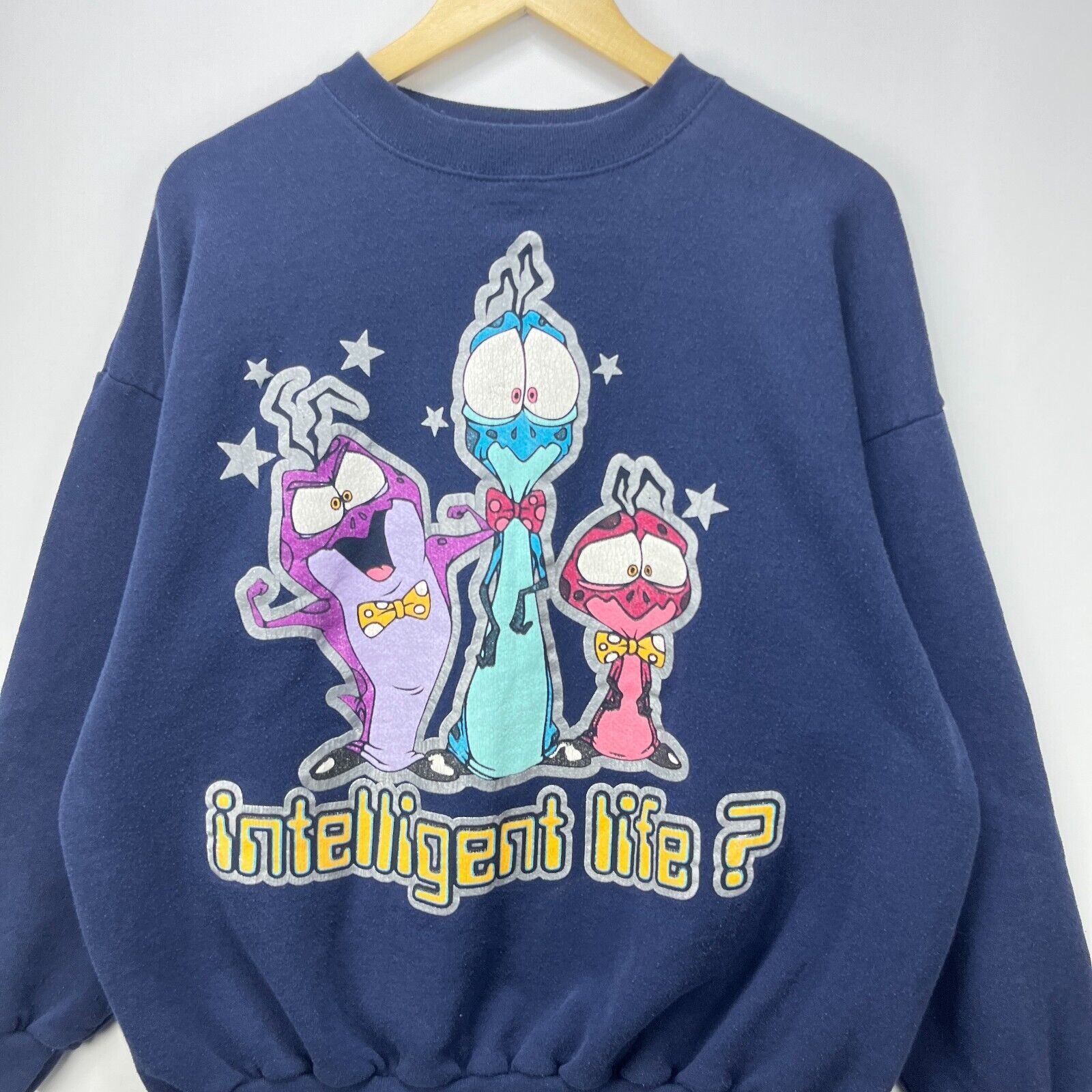 Vintage Vintage 90s Space JamMonsters Intelligent Life Graphic Large Size US L / EU 52-54 / 3 - 2 Thumbnail