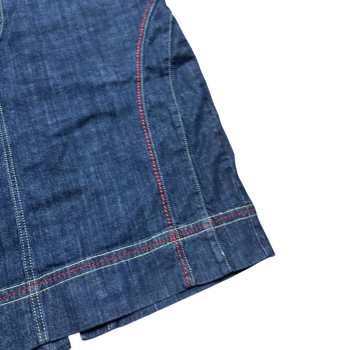Barena Venezia Women’s Y2K Venezia Blue Denim Trendy Skirt Size 42" / US 20 - 5 Thumbnail