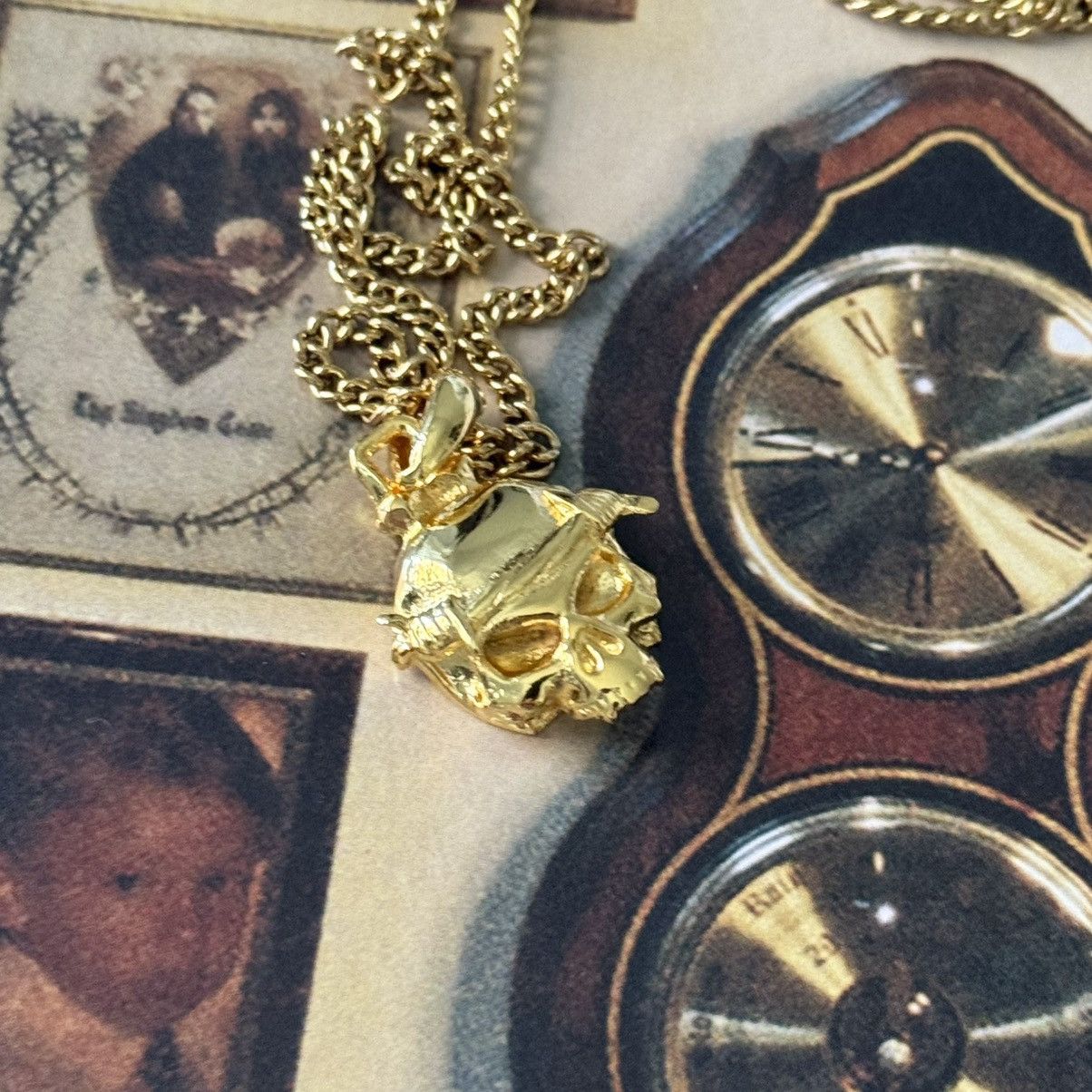 G59 Records G59 $UICIDEBOY$ SKULL PENDANT (GOLD) Size ONE SIZE - 1 Thumbnail