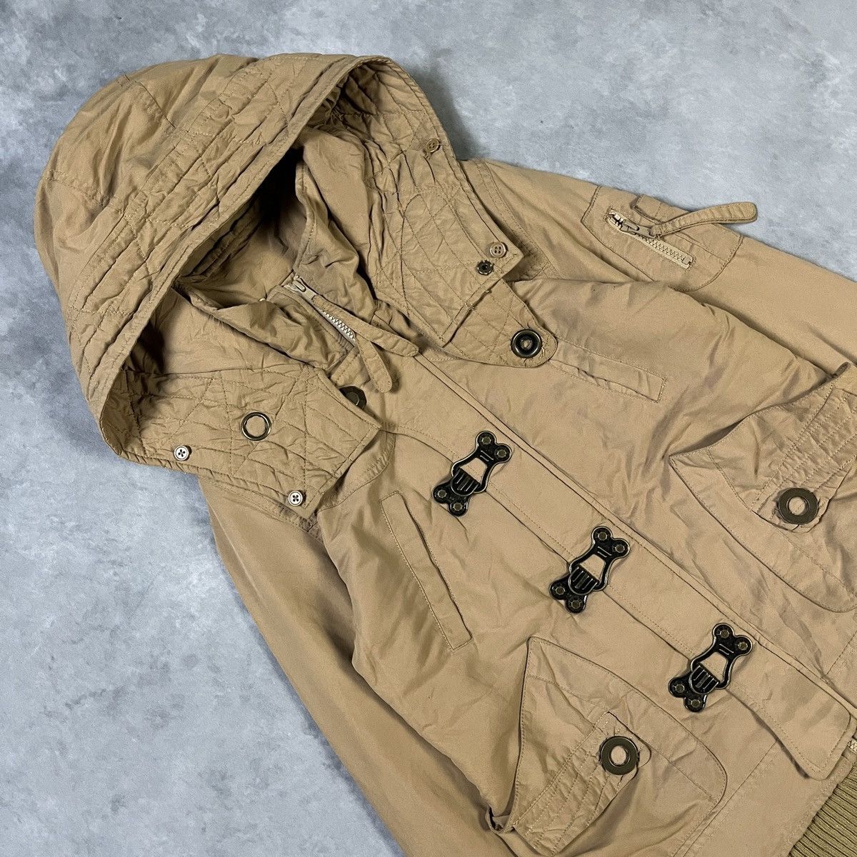 SLY 2000s ARCHIVE MILITARY JACKET TECHNICAL MULTI POCKET DESIGN Size US S / EU 44-46 / 1 - 3 Thumbnail