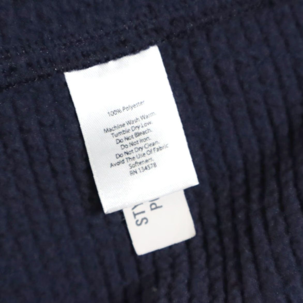 Vineyard Vines Vineyard Vines Waffle Fleece Solid Mock Jacket Navy Men's XL Shirt Size US XL / EU 56 / 4 - 8 Thumbnail