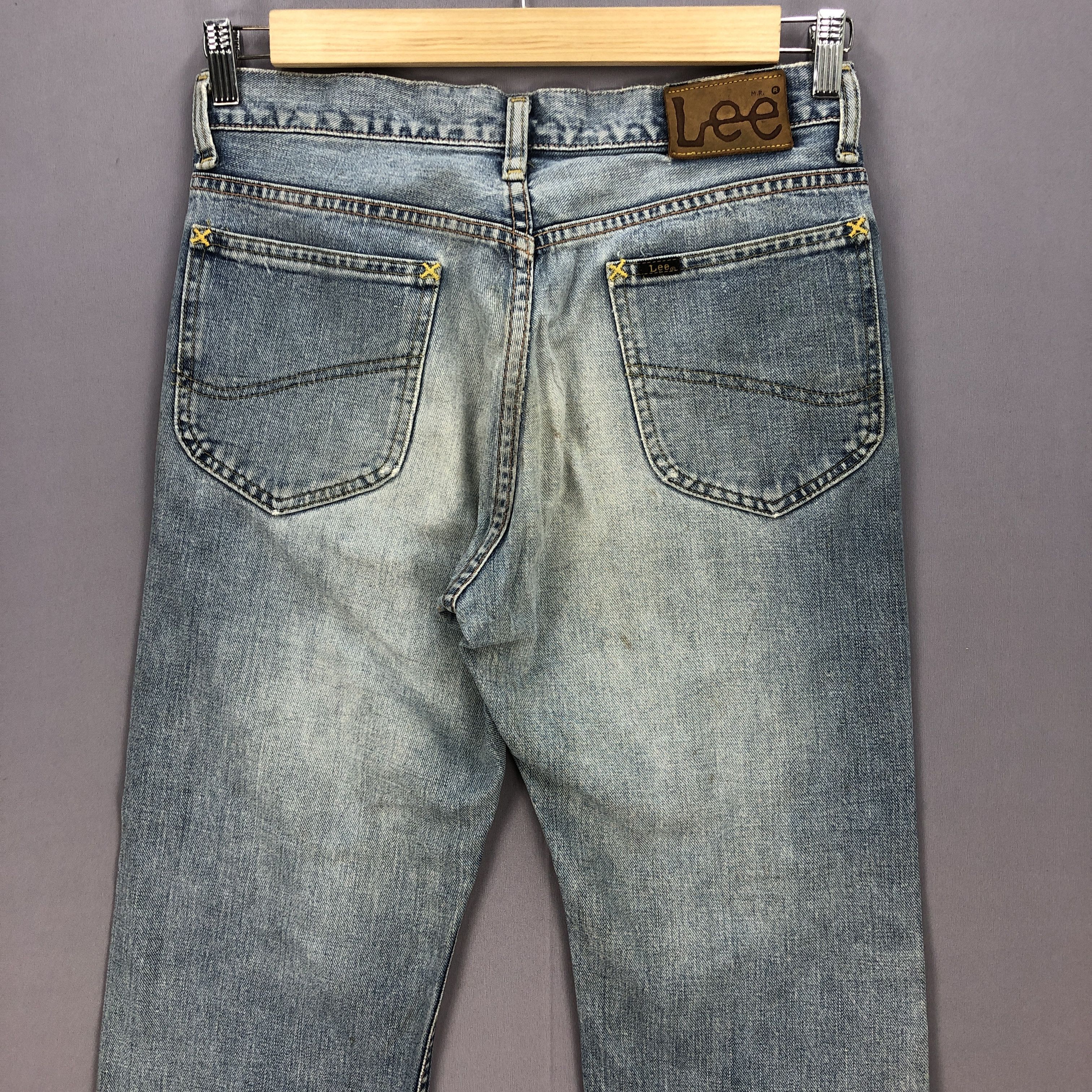 Lee Vintage 80's Lee Selvedge Jeans Lee Distressed Faded Denim Size US 30 / EU 46 - 4 Thumbnail