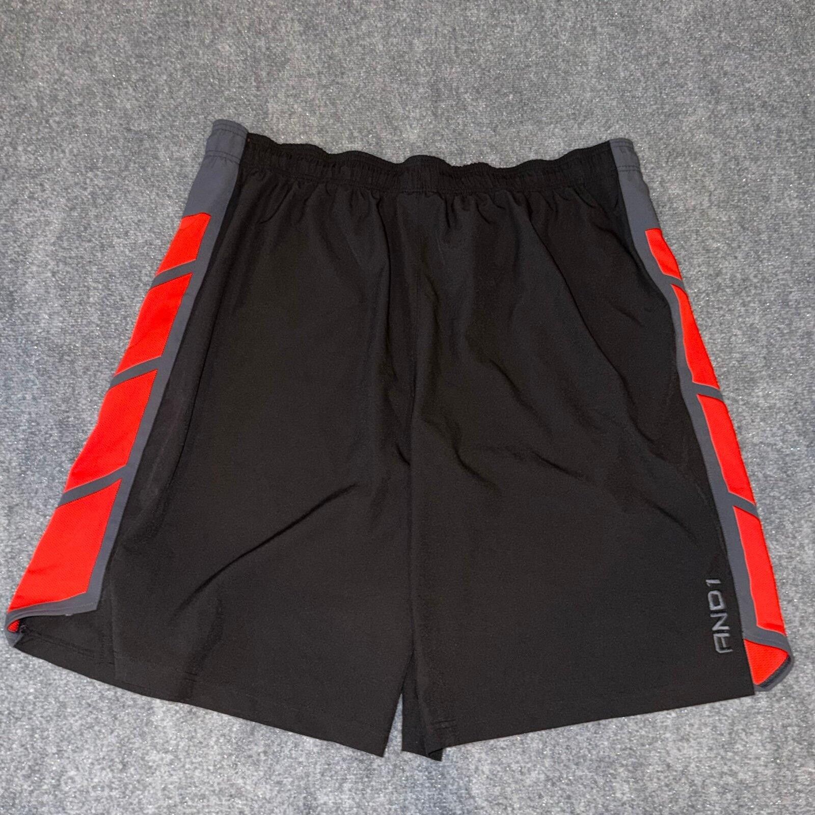 JW Anderson AND1 Black/Red Baggy Hoop Athletic Shorts Mens 3XL Vtg Size US 44 / EU 60 - 4 Thumbnail