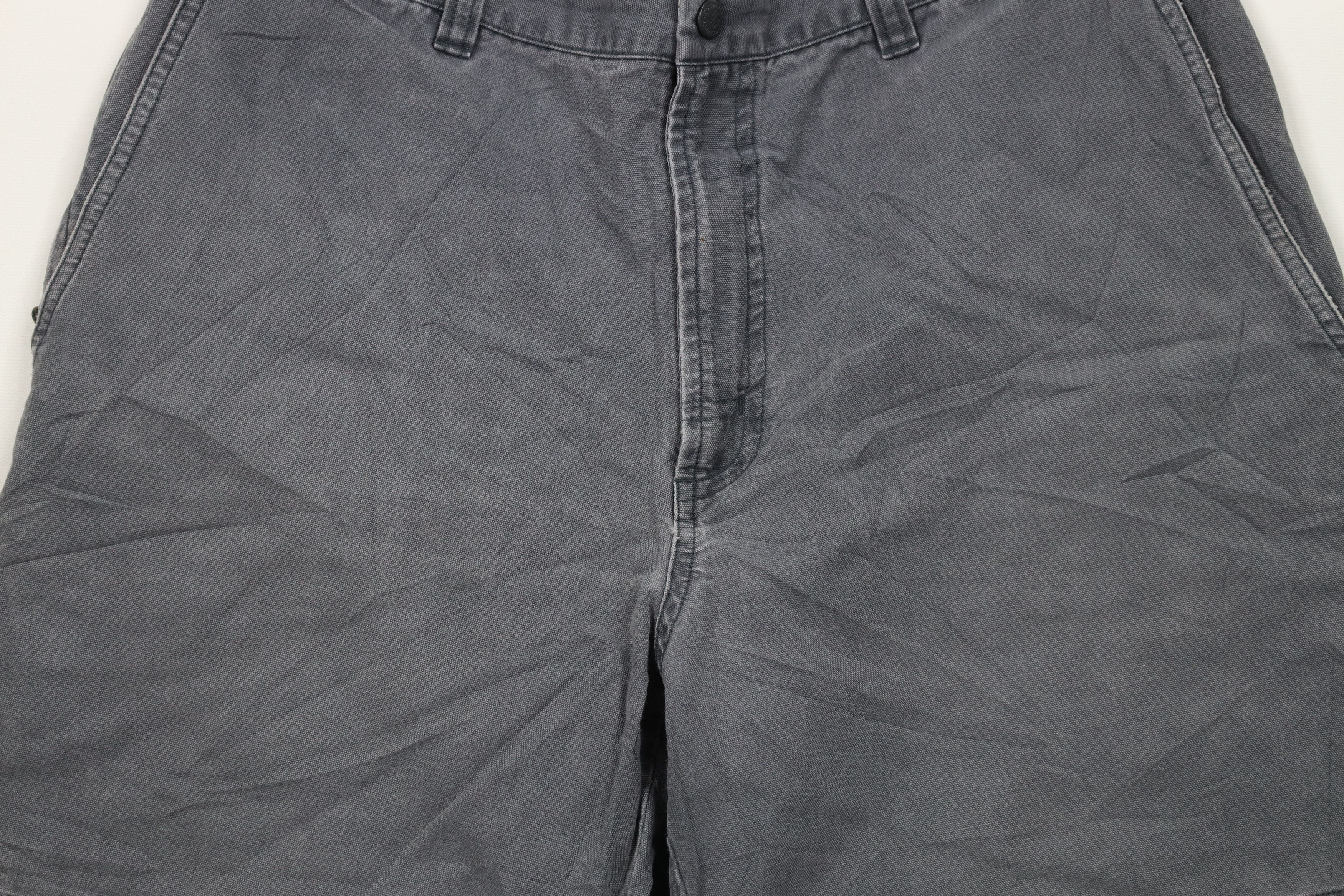 Columbia × Vintage Vintage 90s Columbia Spell Out Above Knee Canvas Shorts Gray Size US 32 / EU 48 - 3 Thumbnail