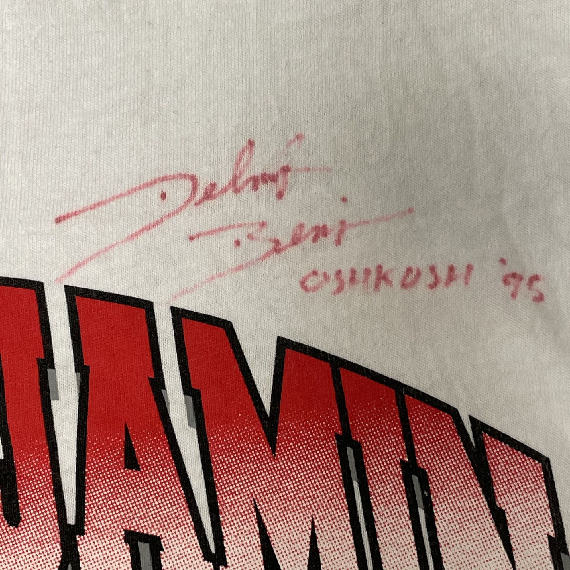 Fruit Of The Loom Vtg Delmar Benjamin Signed 1995 Gee Bee Airplane T Shirt Size US L / EU 52-54 / 3 - 4 Thumbnail