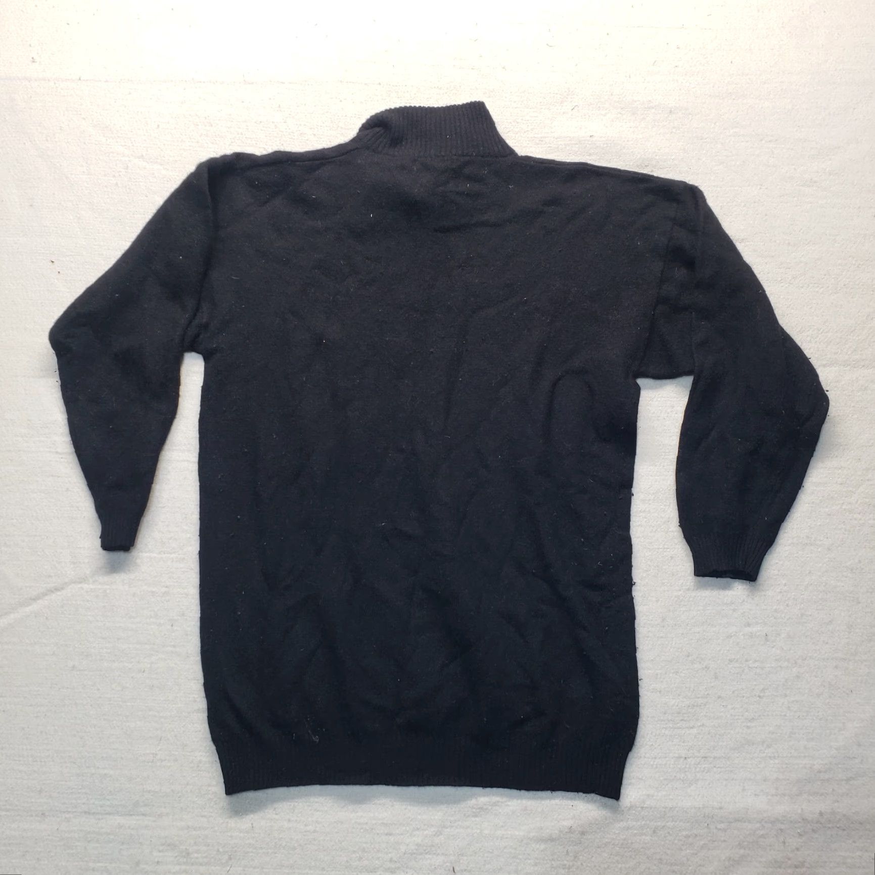 Vintage Rafaella Sweater Black Turtleneck Adult Women's S Small Winter 80s Designer Angora Rabbit Hair Lambs Wool Pullover Knits Size S / US 4 / IT 40 - 7 Thumbnail