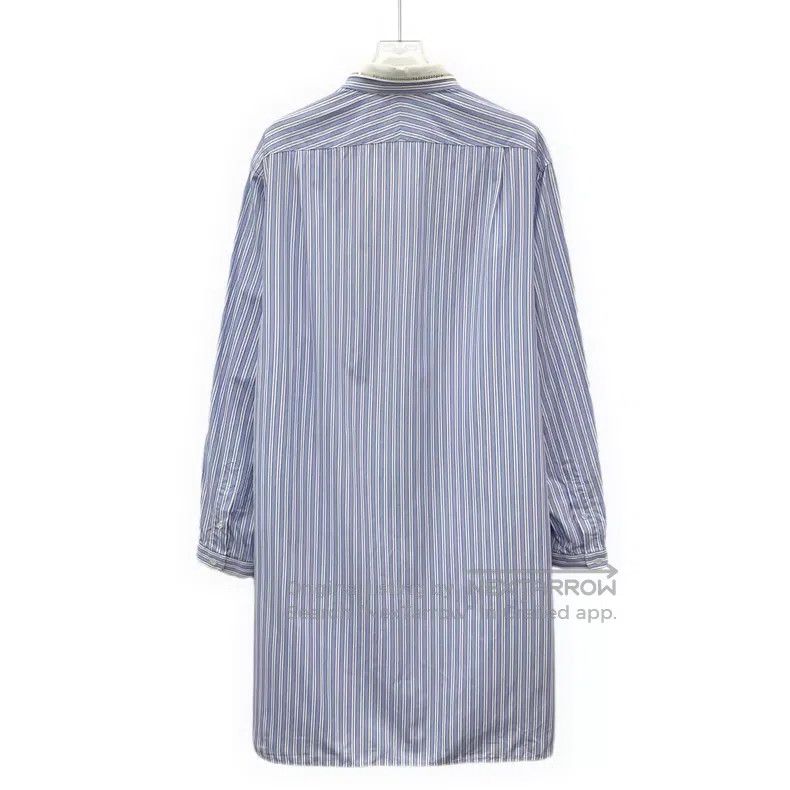 Gucci Gucci Blue vertical striped cotton lapel single-breasted l Size M / US 6-8 / IT 42-44 - 2 Thumbnail