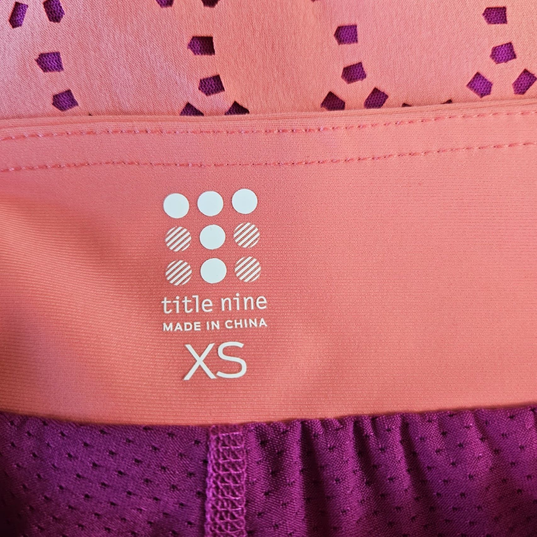 Vintage Title Nine Womens Illusion Laser Cut Skort XS Pink Pull On Shorts? Size ONE SIZE - 5 Thumbnail