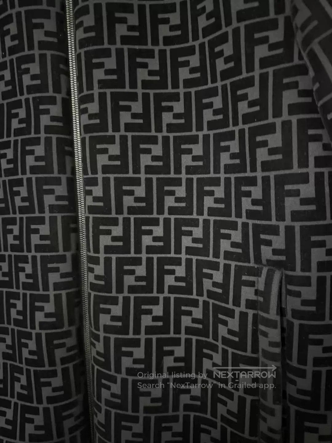 Fendi Fendi Flocked Logo Print Jacket. Size US L / EU 52-54 / 3 - 2 Thumbnail
