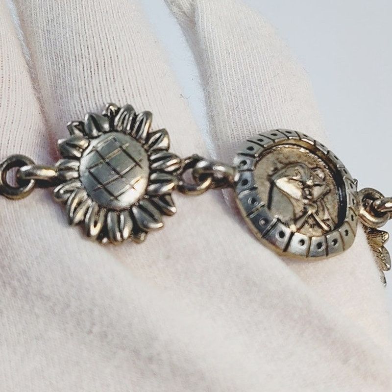 Disney Disney Pocahontas John Smith Silver Pewter Vintage Bracelet Size ONE SIZE - 6 Thumbnail