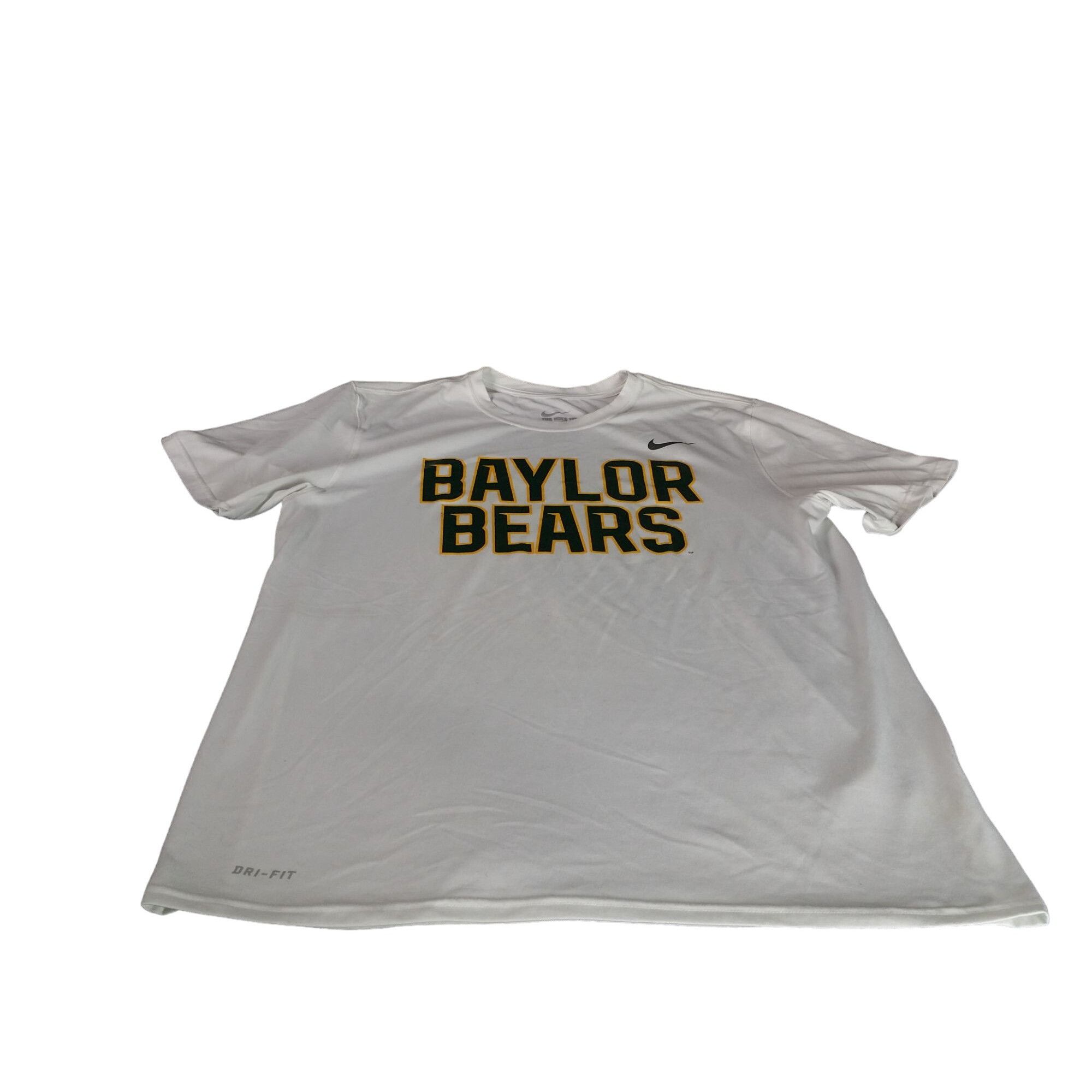 Nike Baylor Bears Nike NCAA Tshirt Men Sz L Dri-Fit White Athleti Size US L / EU 52-54 / 3 - 1 Thumbnail