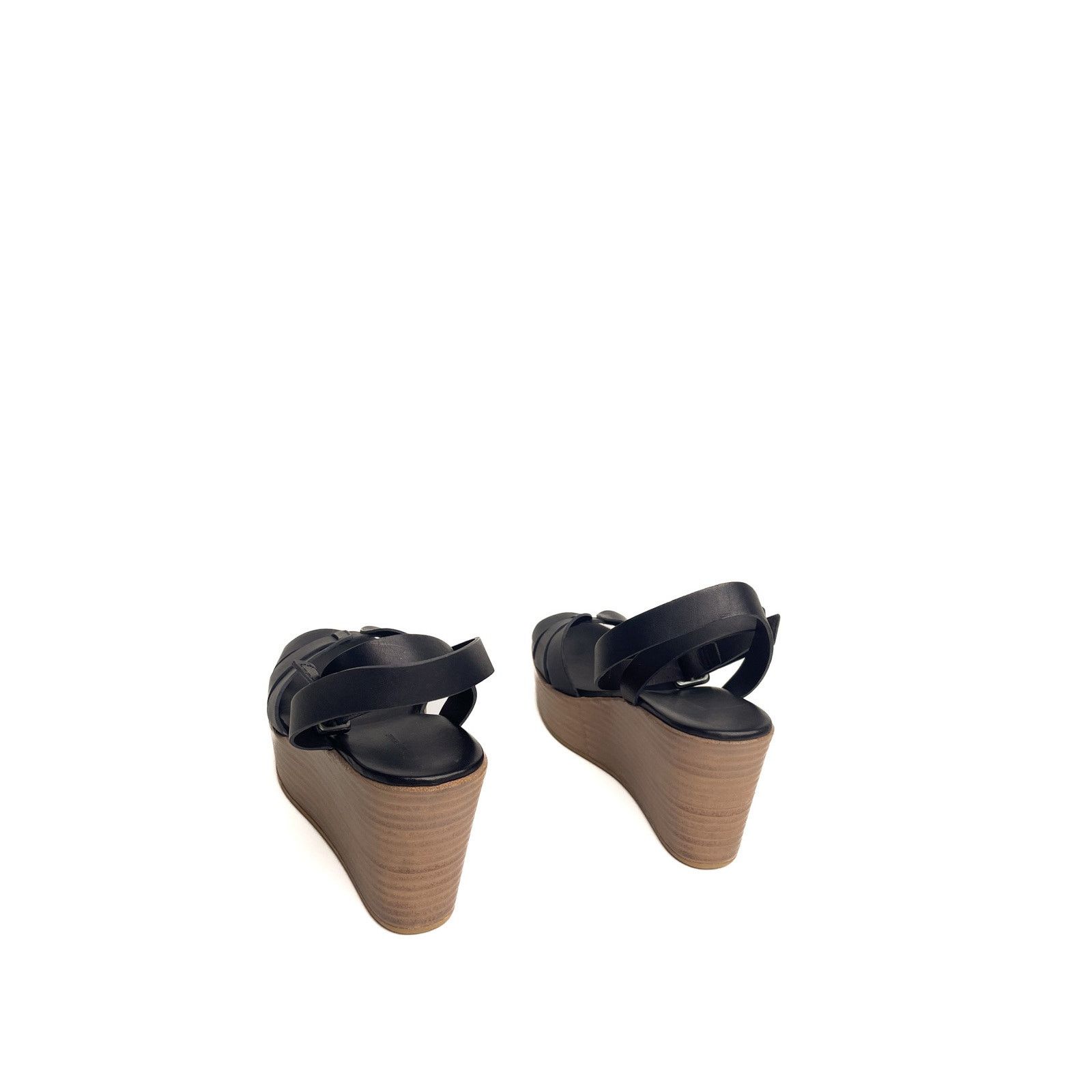 Scanlan Theodore Black Platform Sandals Size US 7 / IT 37 - 2 Thumbnail