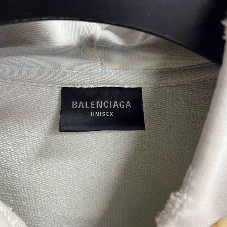 Balenciaga Balenciaga White pattern print foamed logo zip-up long sle Size US S / EU 44-46 / 1 - 5 Thumbnail
