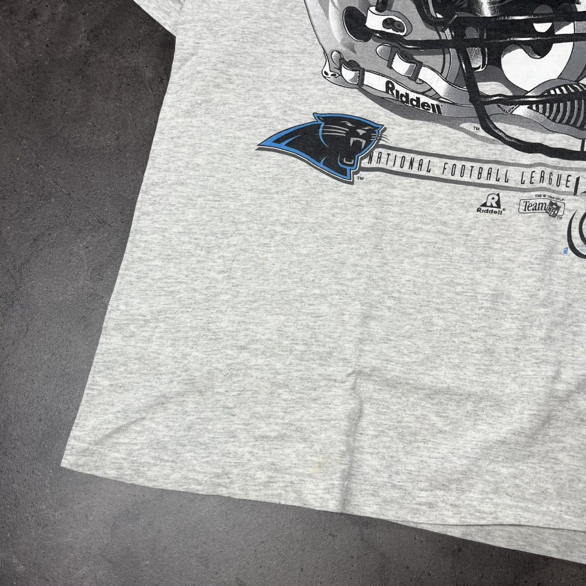 NFL Rare Vintage 90s Riddell Carolina Panthers NFL Jersey Tee Size US XL / EU 56 / 4 - 6 Thumbnail