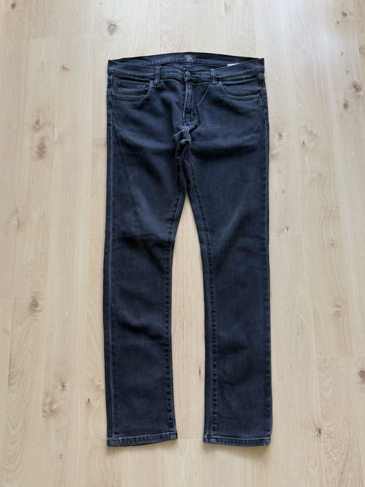 Carhartt Wip Carhartt WIP Rebel Pant Jeans black logo 32x32 Size US 32 / EU 48 - 1 Thumbnail