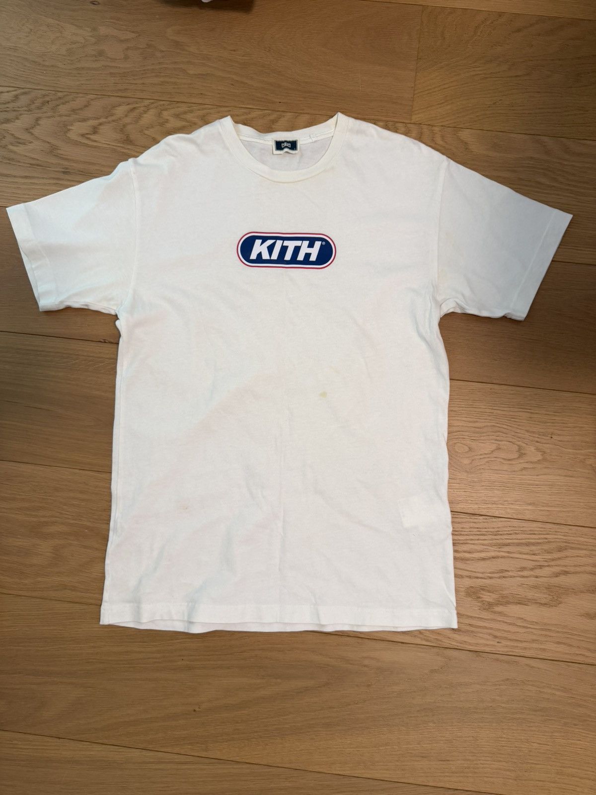 Kith Kith Begonia Floral Serif Logo Tee Nocturnal Small | Grailed