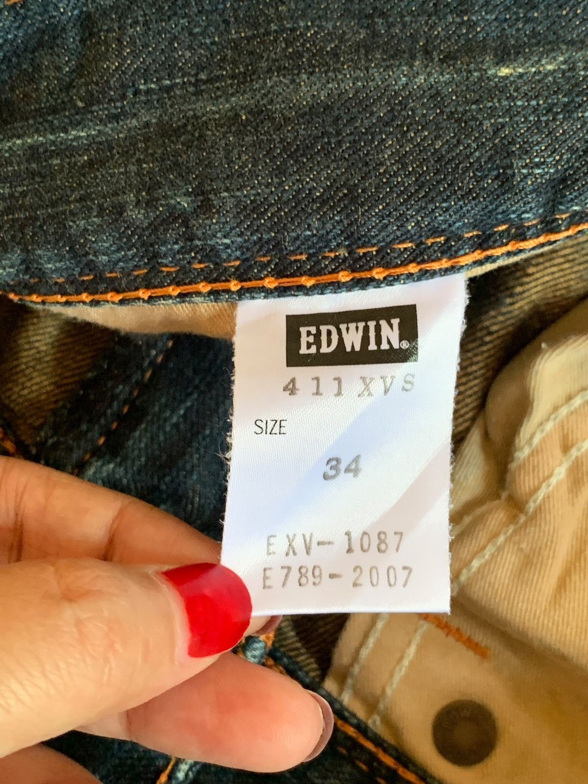 Edwin Exclusive Vintage Edwin Mud Wash Buckle Back Bootcut Jeans Size US 35 - 11 Thumbnail