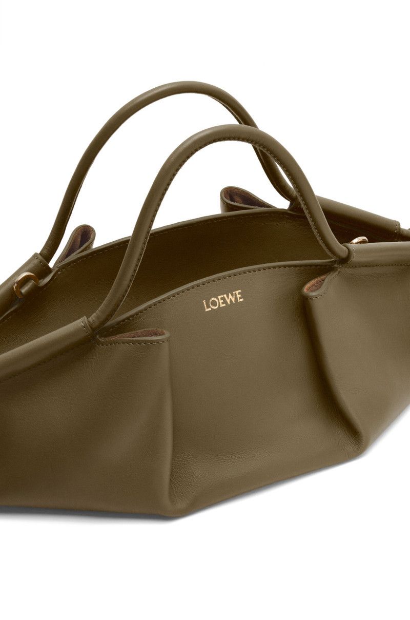 Loewe o1in1g0426 Size: OS/ Small Paseo Bag in Dark Khaki Green Size ONE SIZE - 9 Thumbnail