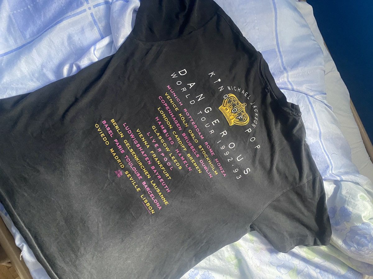 Michael Jackson Micheal Jackson rare dangerous king of pop eyes tee 90s Size US L / EU 52-54 / 3 - 4 Thumbnail