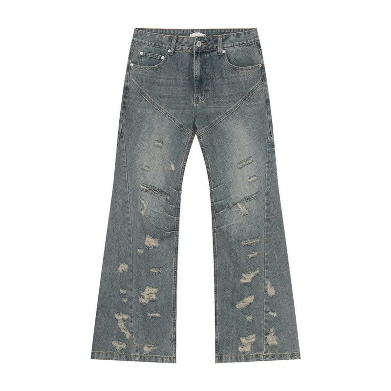 Jean Casual Pleated Wide Leg Jeans Size US 32 / EU 48 - 3 Thumbnail