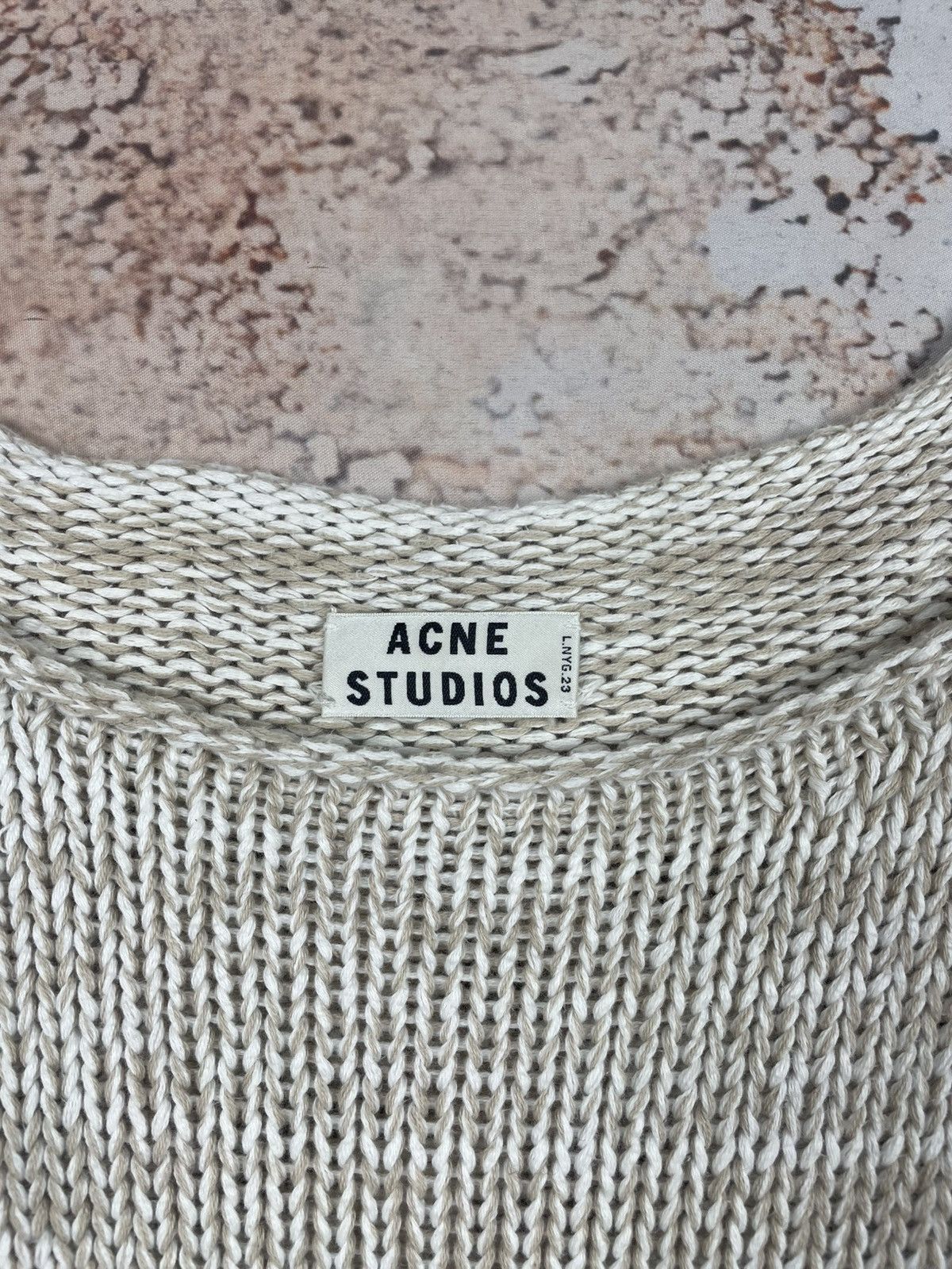 Acne Studios Acne Studios M Beige Knit Chunky Sweater (Women’s) egv Size M / US 6-8 / IT 42-44 - 3 Thumbnail