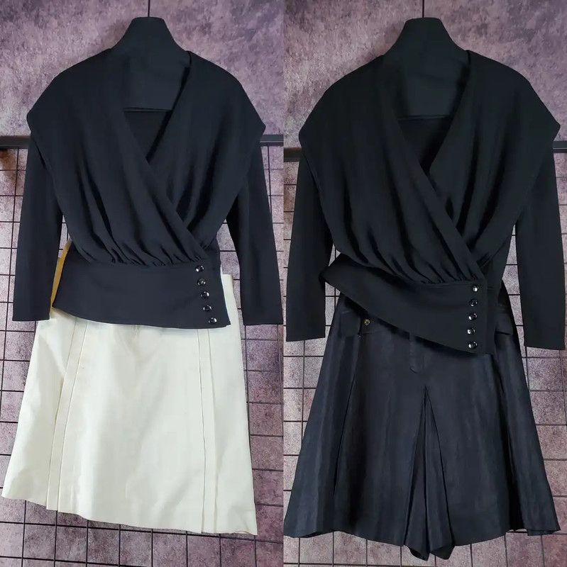 Dior Dior Black Wool Long Sleeve Cardigan 0089 Size M / US 6-8 / IT 42-44 - 1 Thumbnail