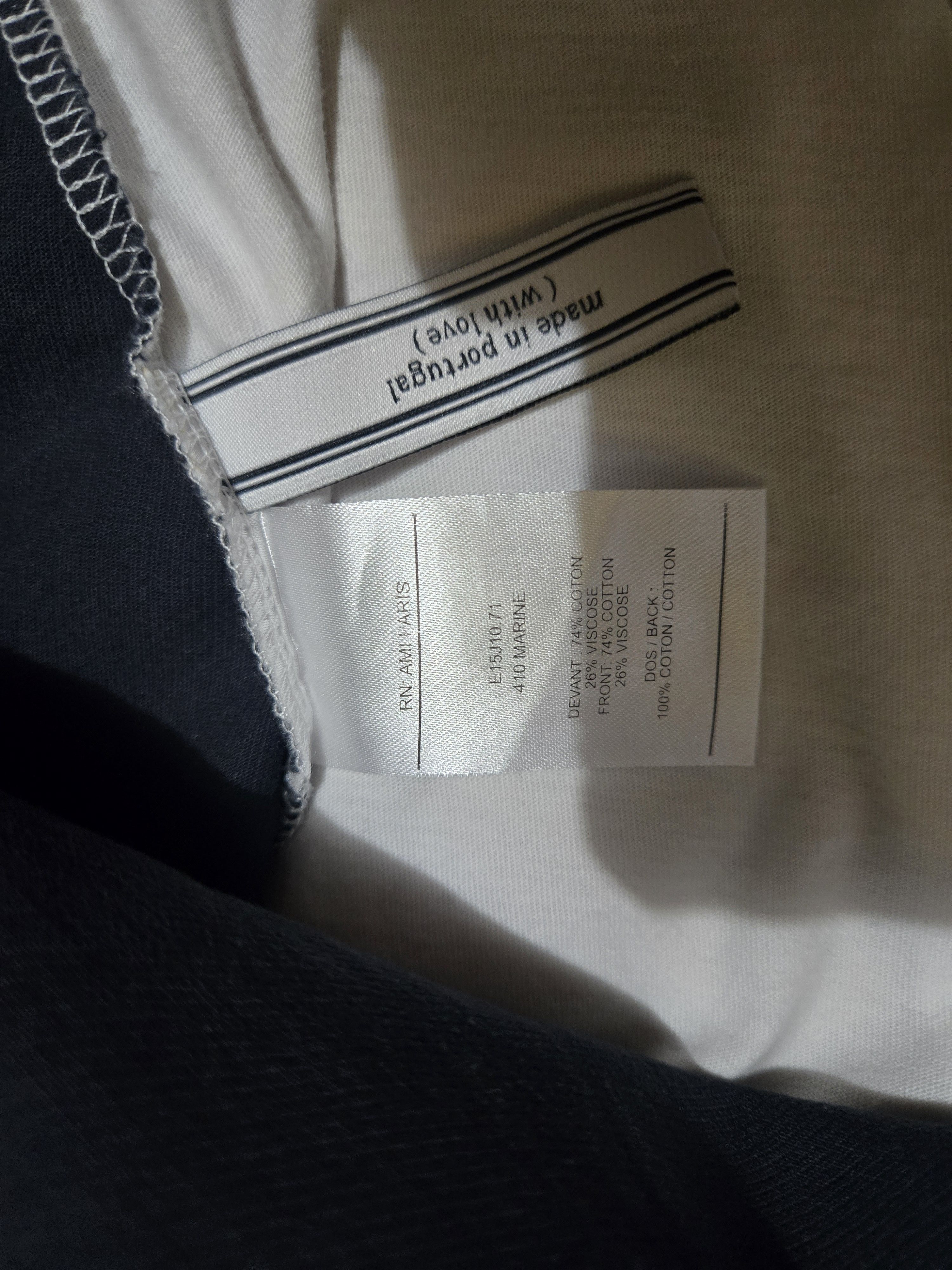 AMI Ami Paris Alexandre Matiussi M/L Dark Blue White Size US M / EU 48-50 / 2 - 7 Thumbnail