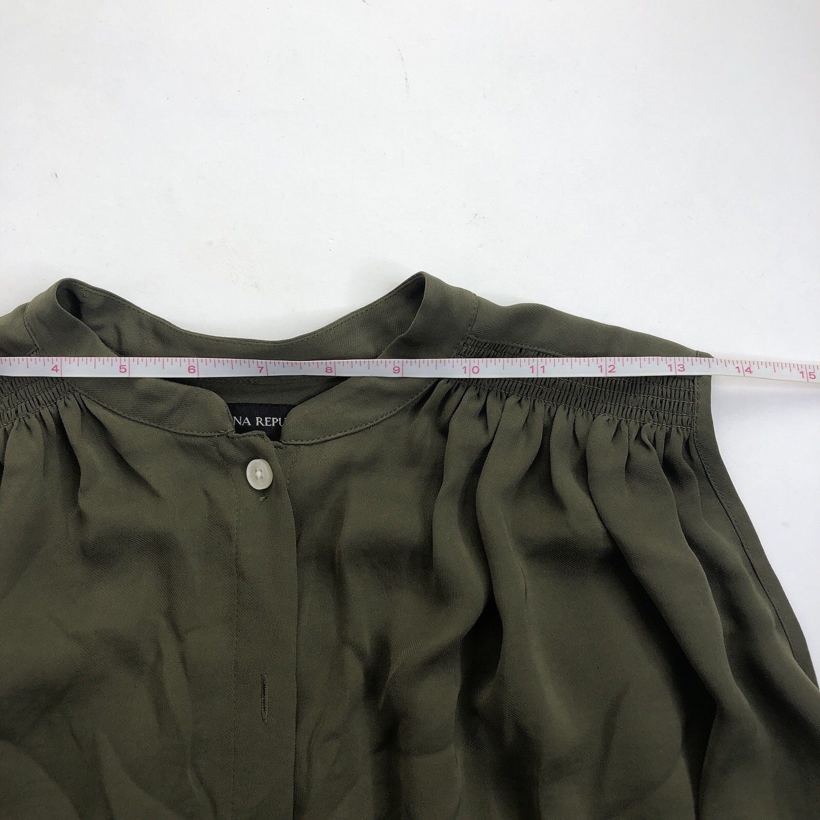 Banana Republic Banana Republic Women Tie-waist Top Blouse Size XS High-low Size XS / US 0-2 / IT 36-38 - 6 Thumbnail