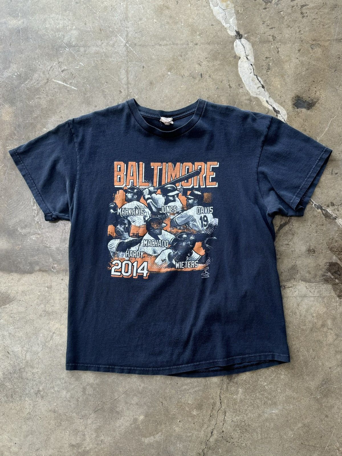 Vintage MLB Baltimore Orioles Chris Davis Matt Wieters Tee Large Size US L / EU 52-54 / 3 - 2 Thumbnail