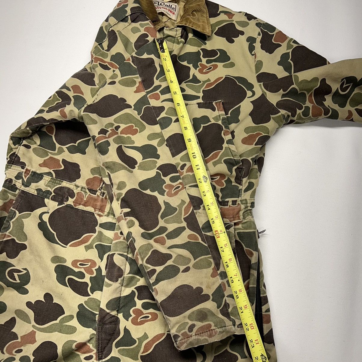 Vintage × Walls VTG Walls Blizzard Pruf Coverall Duck Camo Insulated Zip 90s Size US M / EU 48-50 / 2 - 24 Thumbnail