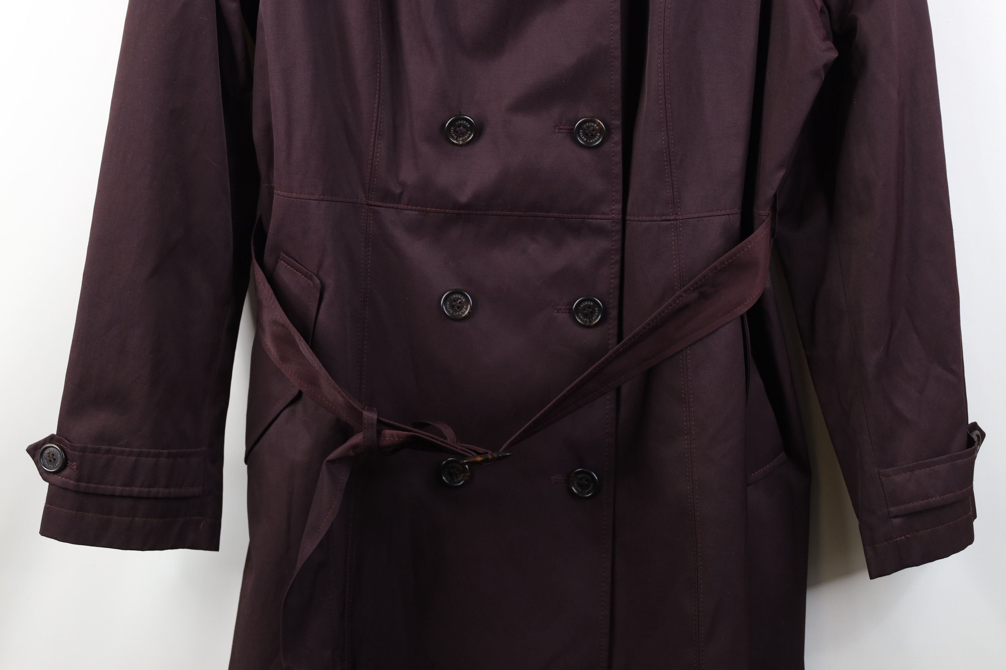 Polo Ralph Lauren Vintage Ralph Lauren Belted Trench Coat Rain Jacket Purple Size XXL / US 16-18 / IT 52-54 - 3 Thumbnail